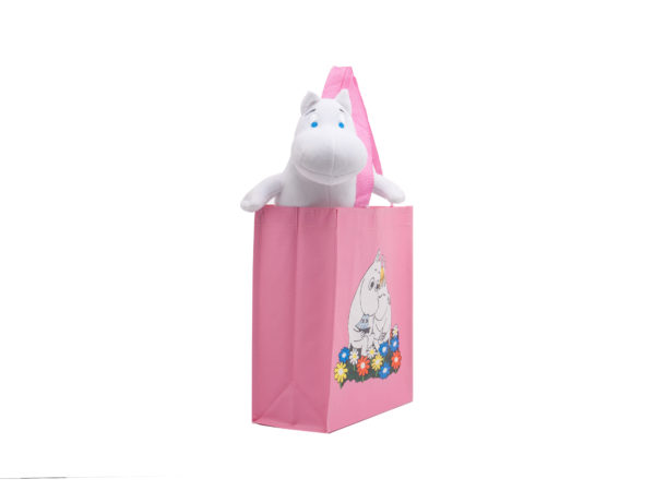 Подарункова сумка-шоппер Moomin Мумі-троль “Рожева”
