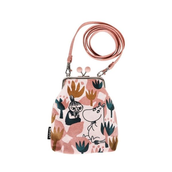 Сумка-кошелек Moomin BLOOMING ROSE на ремешке розовая