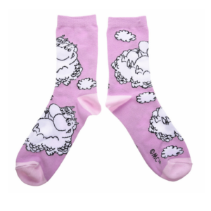 Шкарпетки жіночі Moomin Мрії в Хмарах фіолетові